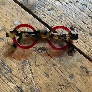 See Stylish Red and Tortoise Glasses